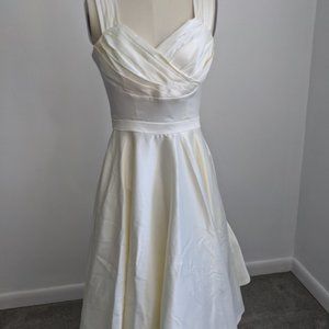 ModCloth ivory retro wedding dress